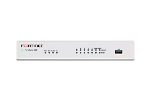 Fortinet FortiGate 52E Network Security/Firewall Appliance7 Port1000Base-TGigabit EthernetAES (256-bit), SHA-17 x RJ-45Desktop FG-52E