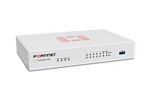 Fortinet FortiGate 52E Network Security/Firewall Appliance7 Port1000Base-TGigabit EthernetAES (256-bit), SHA-17 x RJ-45Desktop FG-52E