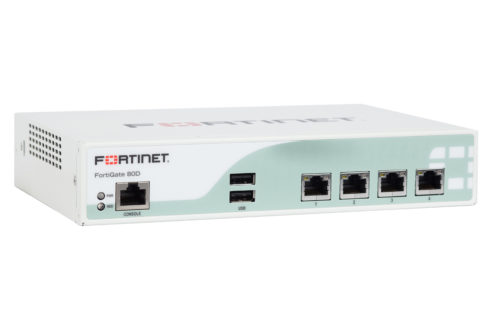 Fortinet FortiGate 80D Network Security/Firewall Appliance4 PortGigabit Ethernet4 x RJ-45Desktop, Rack-mountable FG-80D