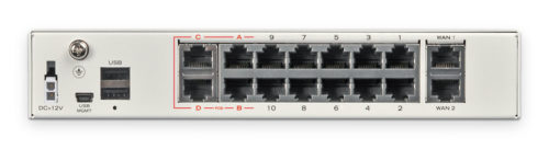 Fortinet FortiGate 90D-POE Network Security/Firewall16 Port1000Base-TGigabit Ethernet12 x RJ-45Desktop FG-90D-POE