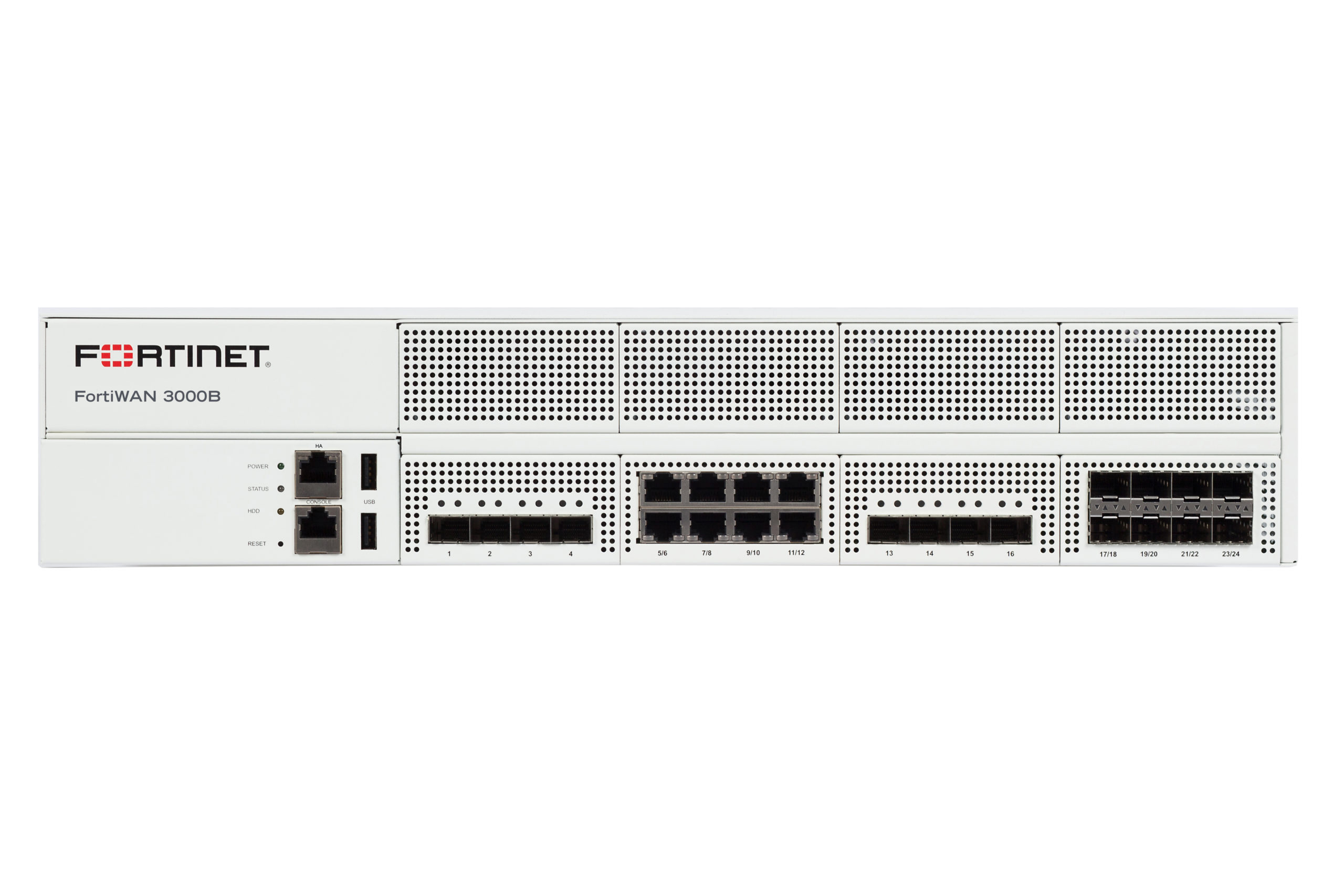 Fortinet FortiWAN 3000B Server Load Balancer8 RJ-451 Gbit/s10 Gigabit Ethernet9 Gbit/s Throughput16 x Expansion SlotsSFP, SF… FWN-3000B