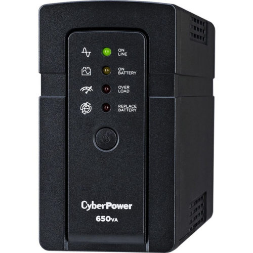 Cyber Power RT650 Standby UPS Systems650VA/400W, 120 VAC, NEMA 5-15P, Mini-Tower, 6 Outlets, Panel® Personal, $175000 CEG,  Warranty RT650