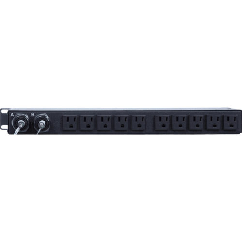 Vertiv Geist Basic 10-Outlet PDUBasicNEMA 5-15P10 x NEMA 5-15R120 V AC1400 W1UHorizontalRack-mountable 14587