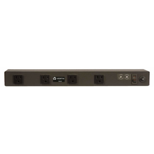 Vertiv Geist rPDU SPX084-10 8-Outlets PDUBasicNEMA 5-15P8 x NEMA 5-15R120 V ACHorizontalRack-mountable, Cabinet-mountableTAA Compl… 29095VH
