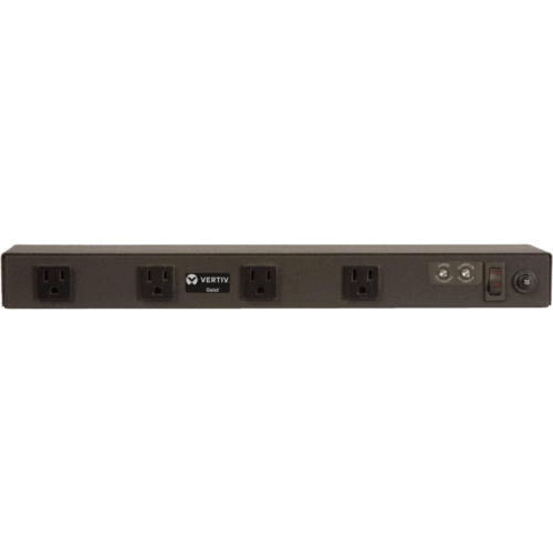 Vertiv Geist rPDU SPX084-10 8-Outlets PDUBasicNEMA 5-15P8 x NEMA 5-15R120 V ACHorizontalRack-mountable, Cabinet-mountableTAA Compl… 29095VH
