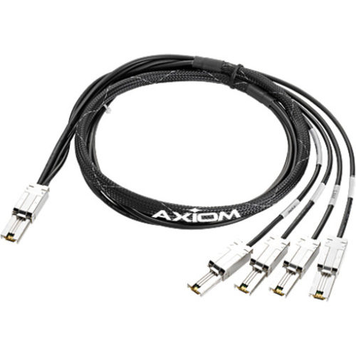 Axiom Mini-SAS to 4×1 Mini-SAS Cable HP Compatible 2MAN975AMini-SAS for Network Device6.56 ft1 x Mini-SAS4 x Mini-SAS AN975A-AX