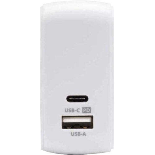 Targus iStore Multi-Port Power Cube 30W USB-C And USB-A Charger30 W3 A OutputWhite APA759CAI