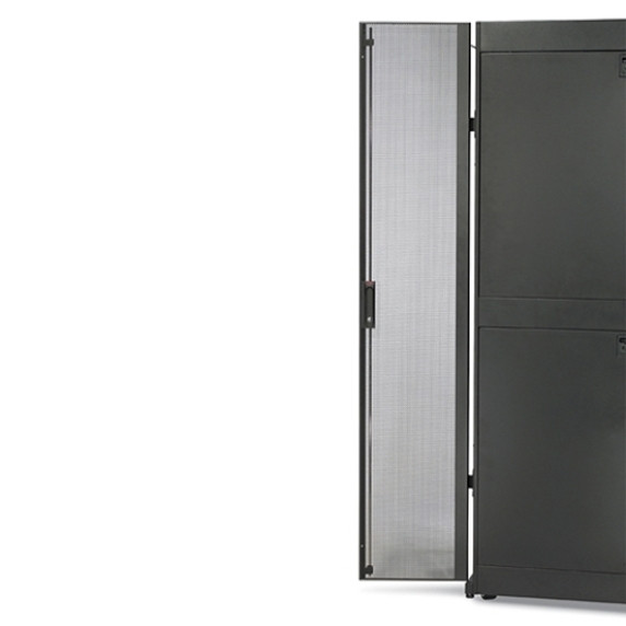 APC by Schneider Electric NetShelter SX 42U 600mm Wide Perforated Split Doors WhiteWhite42U Rack Height75.4″ Height23.6″ Width1″… AR7100W