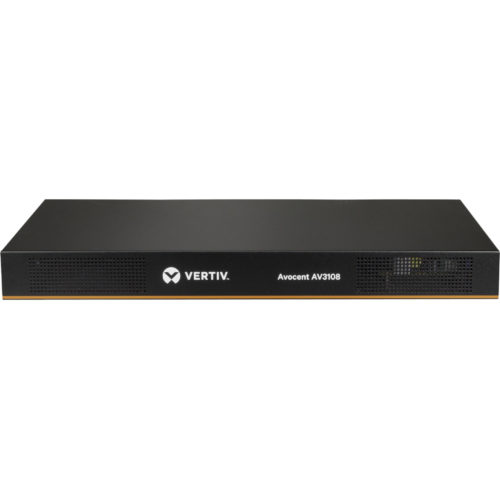 Vertiv AVOCENT AV 3108 KVM over IP Switch8 Computer1 Local User1 Remote User1680 x 1050Network (RJ-45)4 x USBVGARack-moun… AV3108-G01