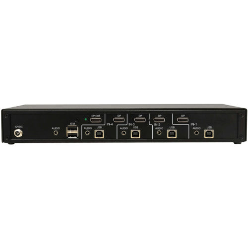 Tripp Lite Secure KVM Switch, 4-Port, Single Head, DisplayPort to DisplayPort, 4K, NIAP PP4.0, Audio, TAA4 Computer1 Local User(s… B002-DP1A4-N4