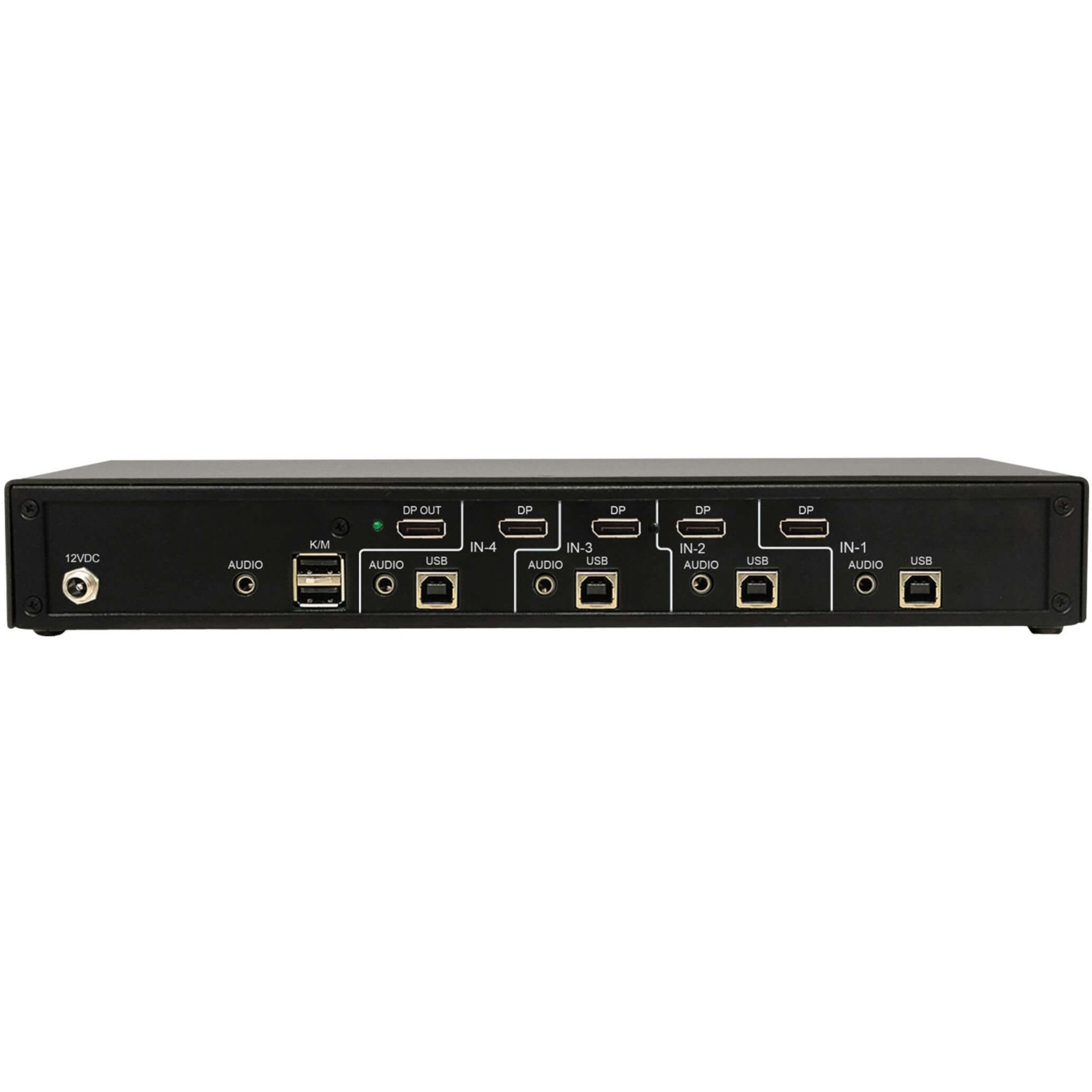 Tripp Lite Secure KVM Switch, 4-Port, Single Head, DisplayPort to DisplayPort, 4K, NIAP PP4.0, Audio, TAA4 Computer1 Local User(s… B002-DP1A4-N4