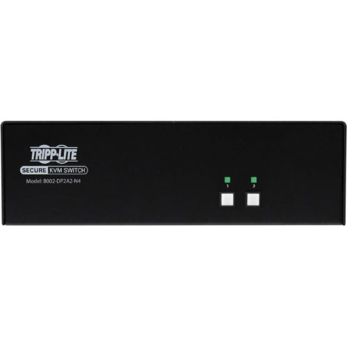 Tripp Lite Secure KVM Switch, 2-Port, Dual Head, DisplayPort to DisplayPort, 4K, NIAP PP4.0, Audio, TAA2 Computer1 Local User… B002-DP2A2-N4