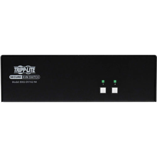Tripp Lite Secure KVM Switch, 2-Port, Single Head, DVI to DVI, NIAP PP4.0, Audio, TAA2 Computer1 Local User2560 x 160050… B002-DV1A2-N4