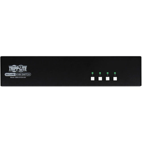 Tripp Lite Secure KVM Switch, 4-Port, Dual Head, DVI to DVI, NIAP PP4.0, Audio, TAA4 Computer1 Local User2560 x 160050 H… B002-DV2A4-N4