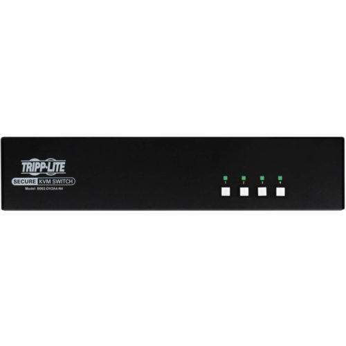 Tripp Lite Secure KVM Switch, 4-Port, Dual Head, DVI to DVI, NIAP PP4.0, Audio, TAA4 Computer1 Local User2560 x 160050 H… B002-DV2A4-N4