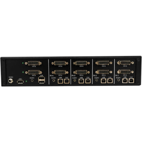 Tripp Lite Secure KVM Switch, 4-Port, Dual Head, DVI to DVI, NIAP PP4.0, Audio, CAC, TAA4 Computer1 Local User2560 x 1600… B002-DV2AC4-N4