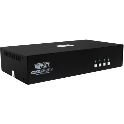 Tripp Lite Secure KVM Switch, 4-Port, Dual Head, DVI to DVI, NIAP PP4.0, Audio, CAC, TAA4 Computer1 Local User2560 x 1600… B002-DV2AC4-N4