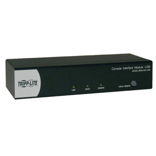 Tripp Lite USB Console Interface Module for B060 Matrix KVM Switches TAA GSA1 Computer500 ft Range1 x Network (RJ-45)3 x USB… B062-002-USB