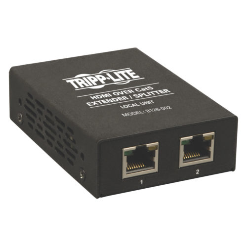 Tripp Lite 2-Port HDMI Over Cat5/Cat6 Video Extender / Splitter Intl Power Supply1 Input Device2 Output Device200 ft Range2 x N… B126-002-INT