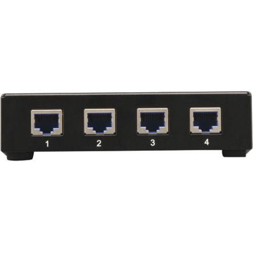 Tripp Lite 4-Port Component Video w/ Stereo Audio over Cat5/Cat6 Extender Splitter1 Input Device5 Output Device700 ft Range4 x Netw… B136-004 Tripp Lite 4-Port Component Video w/ Stereo Audio over Cat5/Cat6 Extender Splitter1 Input Device5 Output Device700 ft Range4 x Netw… B136-004
