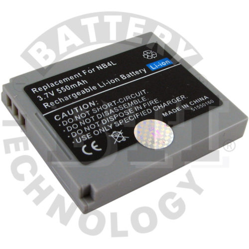 Battery Technology BTI Lithium Ion Digital Camera Lithium Ion (Li-Ion)3.7V DC BTI-CNNB4L