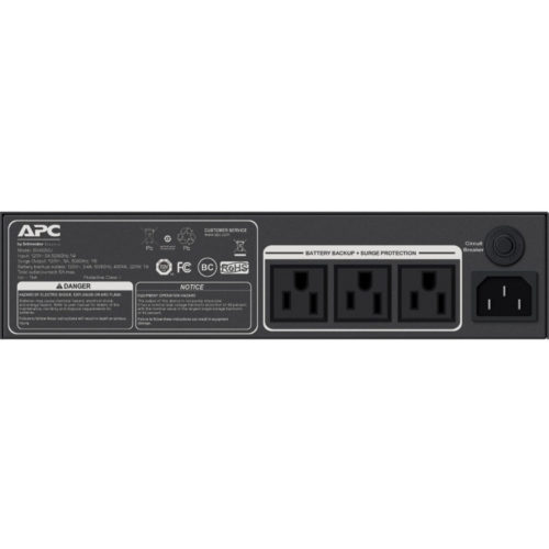 APC by Schneider Electric Back-UPS 400VA, Flexible Mounting, Low Profile, IndustrialTower120 V AC Output3 BV400XU