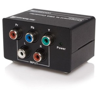 Startech .com Component to VGA Video Converter with AudioVideo convertercomponent videoVGAblack CPNT2VGAA