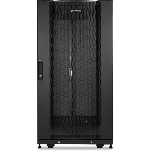 Cyber Power CR24U11001 Rack Enclosures24U 19″ Rack Enclosure, 600mm wide 1070mm deep, hex perforated metal door, side panels, locking doors… CR24U11001