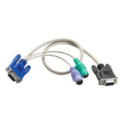 Raritan Local Port CableHD-15 MaleHD-15 Male, mini-DIN (PS/2) Male DKX2-101-LPKVMC