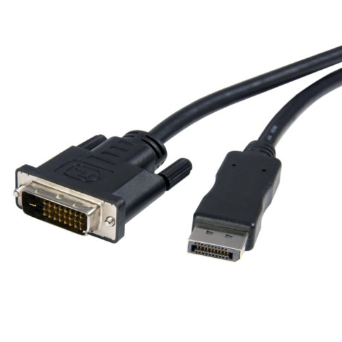 Axiom DisplayPort to DVI-D Adapter Cable 6ft6 ft DisplayPort/DVI-D A/V Cable for Monitor, Desktop Computer, Notebook, Audio/Video Dev… DPMSLDVIDM06-AX