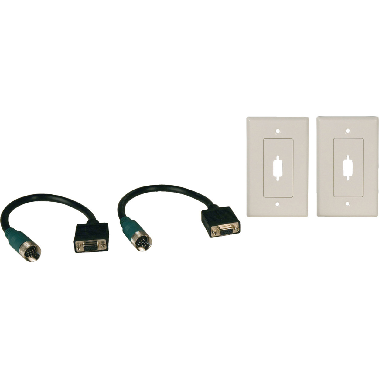 Tripp Lite Easy Pull Type-A Connectors(F/F set of VGA with Faceplates) EZA-VGAF-2