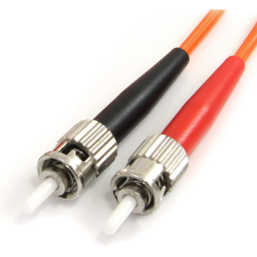 Startech .com 2m Fiber Optic CableMultimode Duplex 62.5/125LSZHST/STOM1ST to ST Fiber Patch CableConnect fiber network devices… FIBSTST2