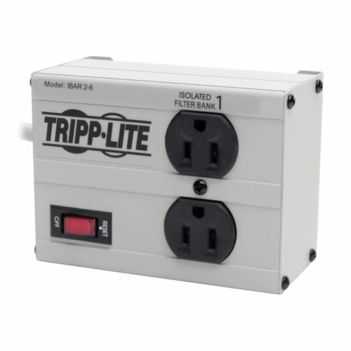 Tripp Lite ISOBAR2-6 Surge Suppressor2 x NEMA 5-15R1410 J125 V AC Input IBAR2-6D