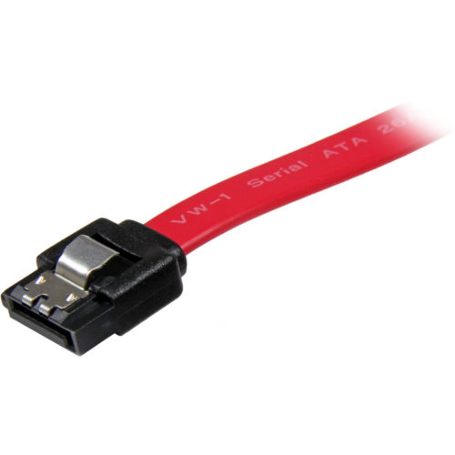 Startech .com 8in Latching SATA CableMale SATAMale SATA8Red LSATA8