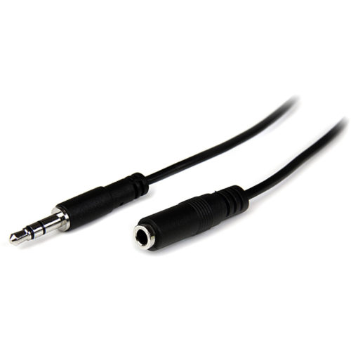 Startech .com 1m Slim 3.5mm Stereo Extension Audio CableM/FExtend the connection distance between your iPhone, MP3 player or other mobile a… MU1MMFS