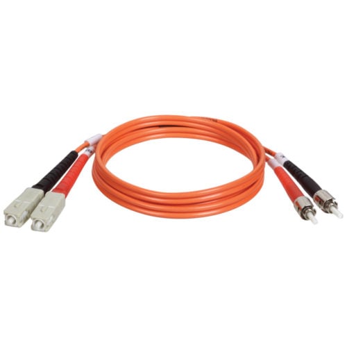Tripp Lite 1.2M Duplex Multimode 62.5/125 Fiber Optic Patch Cable SC/ST 4′ 4ft 1.2 MeterST MaleSC Male4ftOrange N304-004