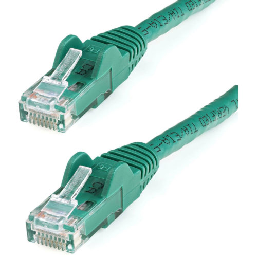 Startech .com 100ft CAT6 Ethernet CableGreen Snagless Gigabit100W PoE UTP 650MHz Category 6 Patch Cord UL Certified Wiring/TIA100ft… N6PATCH100GN