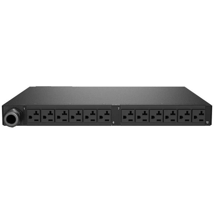 Vertiv Geist rPDU MNS3E1R5-12S203-2ST5A0H10-S 12-Outlets PDUMonitoredNEMA 5-20P12 x NEMA 5-20R120 V ACNetwork (RJ-45)HorizontalRac… NS30202