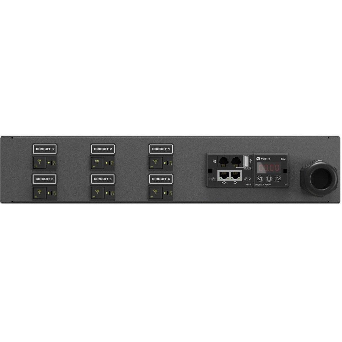 Vertiv Geist rPDU MNU3EDR1-12S203-3TL21A0E10-S 12-Outlets PDUSwitchedNEMA L21-30P12 x NEMA 5-20R230 V ACNetwork (RJ-45)2UHorizonta… NU30079