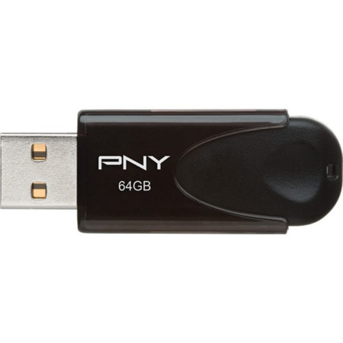 PNY Technologies 64GB Attaché 4 USB 2.0 Flash Drive64 GBUSB 2.0Black Warranty P-FD64GATT4-GE