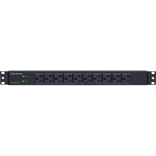 Cyber Power PDU30BT10F10R 100125 VAC 30A Basic PDU20 Outlets, 12 ft, NEMA L5-30P, Horizontal, 1U, Lifetime Warranty PDU30BT10F10R