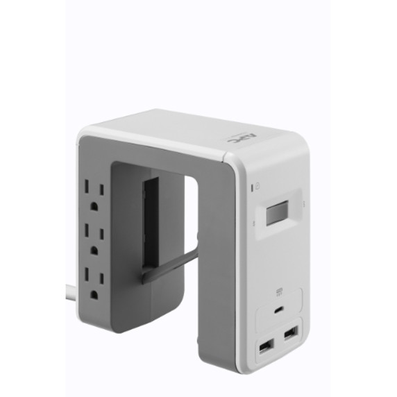 APC by Schneider Electric SurgeArrest Essential 6-Outlet Surge Suppressor/Protector6 x NEMA 5-15R, 3 x USB1080 J120 V AC Input PE6U21W