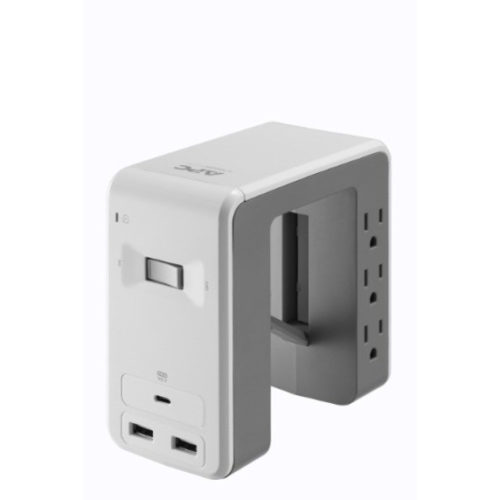 APC by Schneider Electric SurgeArrest Essential 6-Outlet Surge Suppressor/Protector6 x NEMA 5-15R, 3 x USB1080 J120 V AC Input PE6U21W