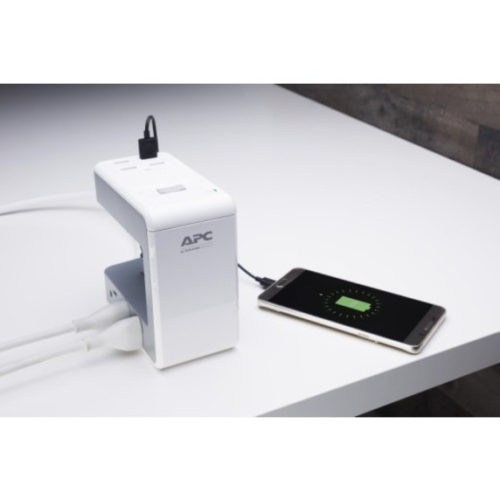 APC by Schneider Electric SurgeArrest Essential 6-Outlet Surge Suppressor/Protector6 x AC Power, 4 x USB1080 J120 V AC Input120 V AC… PE6U4W
