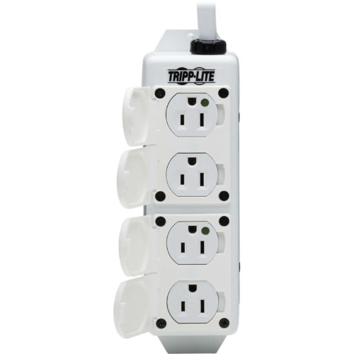 Tripp Lite Safe-IT UL 2930 Medical-Grade Power Strip for Patient Care Vicinity, 4 Hospital-Grade Outlets, Safety Covers, Antimicrobial, 15 f… PS-415-HGDG