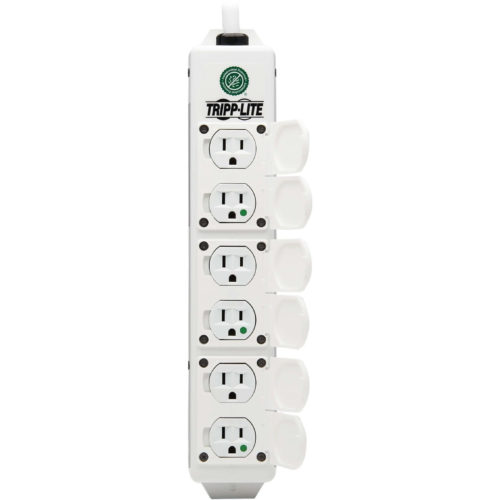 Tripp Lite Safe-IT UL 2930 Medical-Grade Power Strip for Patient Care Vicinity, 6 Hospital-Grade Outlets, Safety Covers, Antimicrobial, 6 ft… PS-606-HGDG