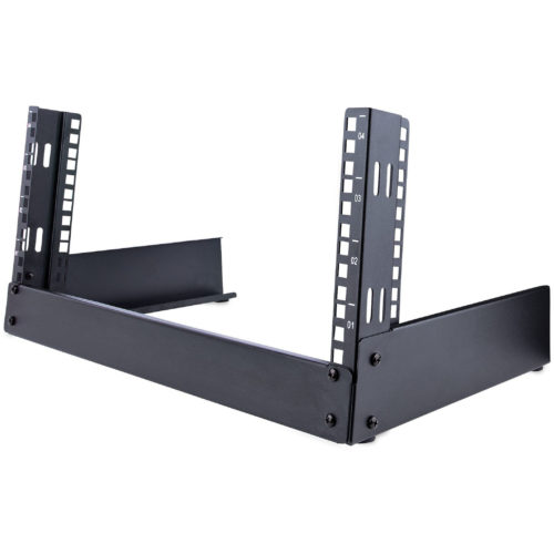 Startech .com 4U 19″ Desktop Open Frame Rack, 2-Post Free-Standing Network Rack, Switch/Patch Panel/AV/IT Equipment, 92.6lb / 42kg capacity4U 1… RK4OD2