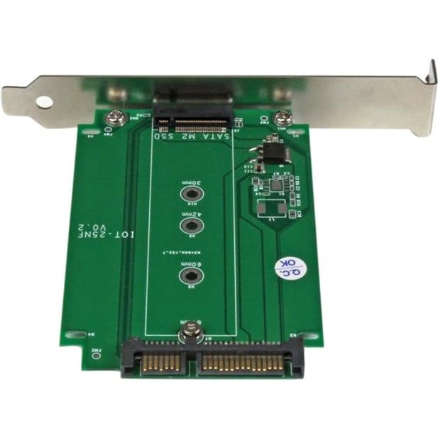 Startech M.2 to SATA SSD adapterexpansion slot mountedNGFF solid state drive to SATA