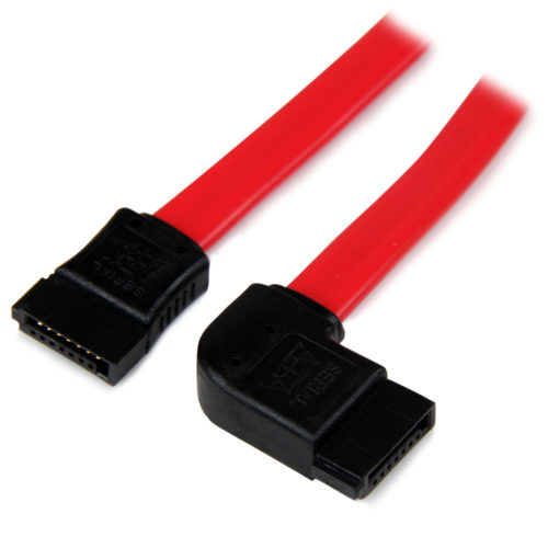 Startech .com 18in SATA to Left Side Angle SATA Serial ATA CableMake a left side-angled connection to your SATA drive, for installation in… SATA18LSA1