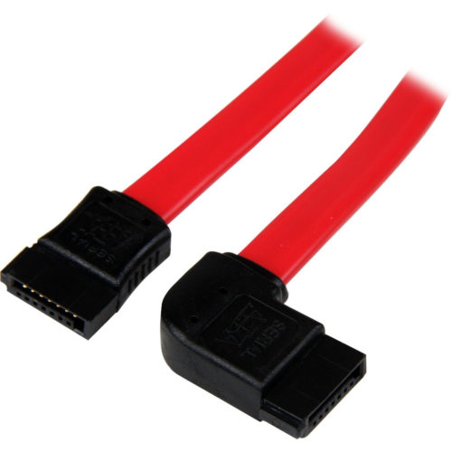 Startech .com 18in SATA to Left Side Angle SATA Serial ATA CableMake a left side-angled connection to your SATA drive, for installation in… SATA18LSA1